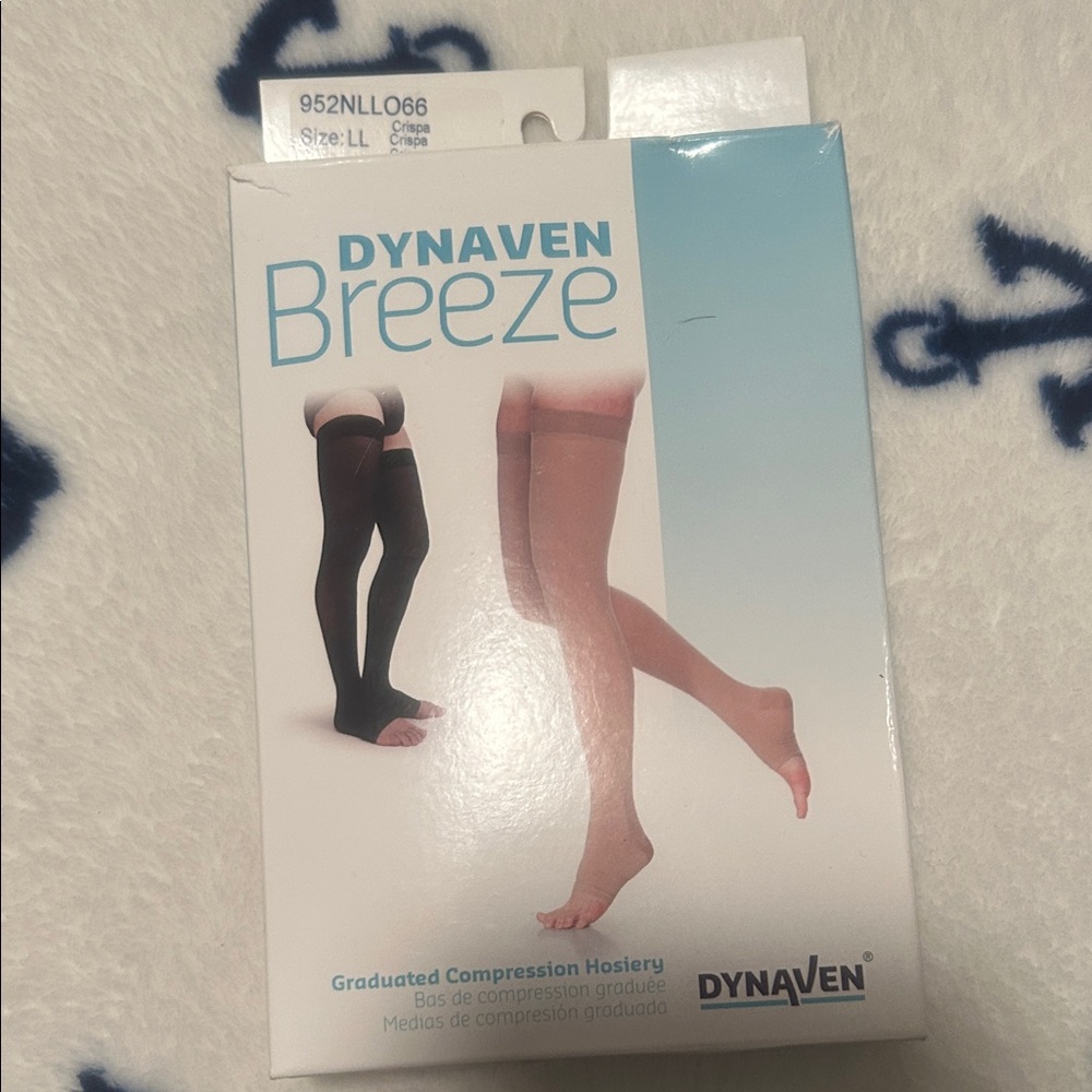 Dynaven Breeze Compression Hosiery - Black and Tan